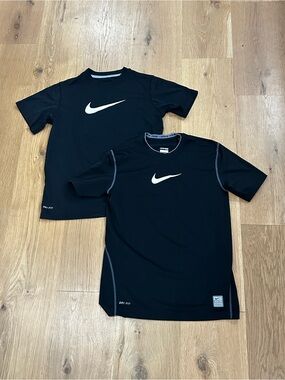 Nike Black Short Sleeve Dri-FIT Tee Bundle (Two shirts)